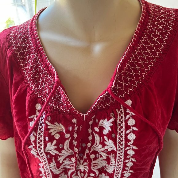 Red hippie shirt - STYLE & CO - Picture 3 of 5